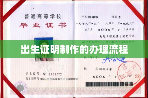 埤头出生证明制作的办理流程