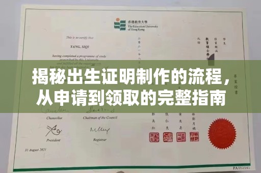 埤头揭秘出生证明制作的流程，从申请到领取的完整指南