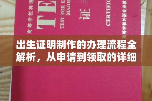 埤头出生证明制作的办理流程全解析，从申请到领取的详细指南