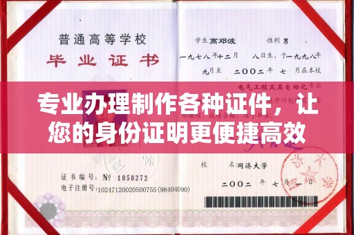 埤头专业办理制作各种证件，让您的身份证明更便捷高效