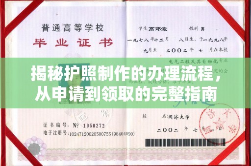埤头揭秘护照制作的办理流程，从申请到领取的完整指南
