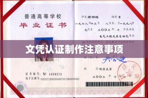 埤头文凭认证制作注意事项